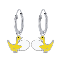 Wholesale Sterling Silver Goose Ear Hoops - JD1853