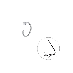 Wholesale 8mm Sterling Silver Nose Ring - JD3375