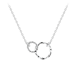 Wholesale Sterling Silver Twisted Necklace - JD8230