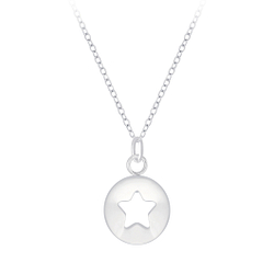 Wholesale Sterling Silver Star Necklace - JD5732