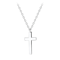Wholesale Sterling Silver Cross Necklace - JD8276