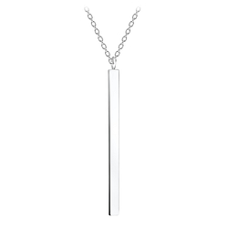 Wholesale Sterling Silver Bar Necklace - JD5269