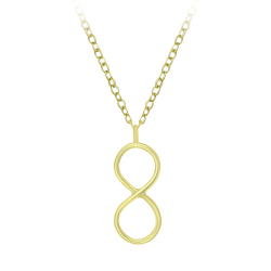 Wholesale Sterling Silver Infinity Necklace - JD6373