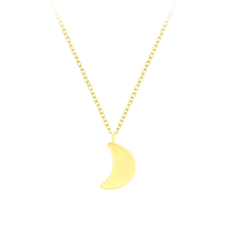 Wholesale Sterling Silver Moon Necklace - JD6371