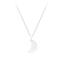 Wholesale Sterling Silver Moon Necklace - JD5259