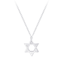 Wholesale Sterling Silver Star Necklace - JD6727