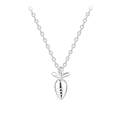 Wholesale Sterling Silver Carrot Necklace - JD8376