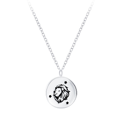 Wholesale Sterling Silver Leo Zodiac Sign Necklace - JD7813