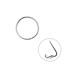 Wholesale 12mm Plain Nose Ring - JD7348