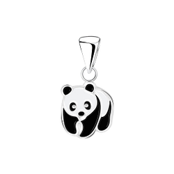 Wholesale Sterling Silver Panda Pendant - JD6355