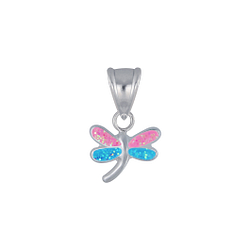 Wholesale Sterling Silver Dragonfly Pendant - JD3448