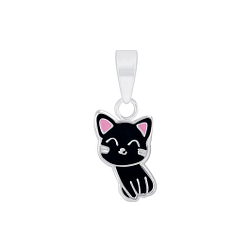 Wholesale Sterling Silver Cat Pendant - JD2010