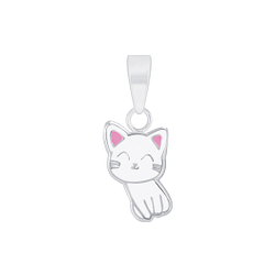 Wholesale Sterling Silver Cat Pendant - JD2013