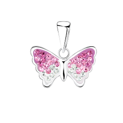 Wholesale Sterling Silver Butterfly Pendant - JD2199