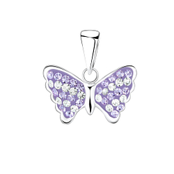 Wholesale Sterling Silver Butterfly Pendant - JD2197