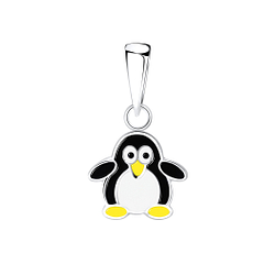 Wholesale Sterling Silver Penguin Pendant - JD6664