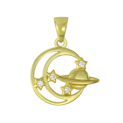 Wholesale Sterling Silver Planet Pendant - JD6403