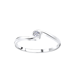 Wholesale Sterling Silver Cubic Zirconia Ring - JD5373