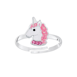 Wholesale Sterling Silver Unicorn Adjustable Ring - JD6588