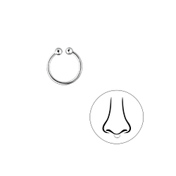 Wholesale 8mm Sterling Silver Septum Clip - JD7450