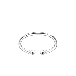 Wholesale Sterling Silver Ball Toe Ring - JD7301