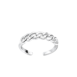 Wholesale Sterling Silver Patterned Toe Ring - JD8122
