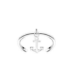 Wholesale Sterling Silver Anchor Toe Ring - JD8142