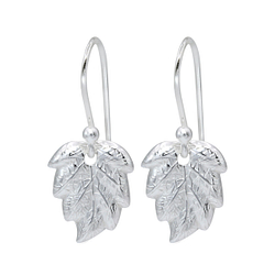 Wholesale Sterling Silver Leaf Earrings - JD1405