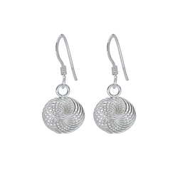 Wholesale Sterling Silver Spiral Earrings - JD1422