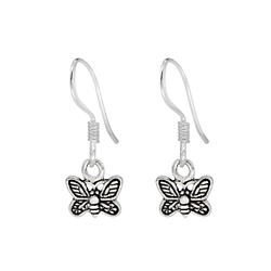 Wholesale Sterling Silver Butterfly Earrings - JD1432
