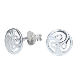 Wholesale Sterling Silver Round Ear Studs - JD1214