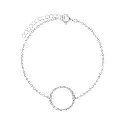 Wholesale Sterling Silver Circle Bracelet - JD5258
