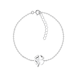Wholesale Sterling Silver Clover Bracelet - JD10660
