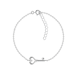Wholesale Sterling Silver Key Bracelet - JD10727
