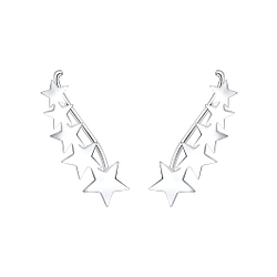 Wholesale Sterling Silver Star Ear Climbers - JD2786