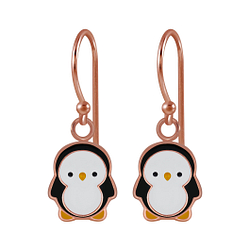 Wholesale Sterling Silver Penguin Earrings - JD2731