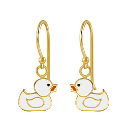 Wholesale Sterling Silver Duck Earrings - JD2724