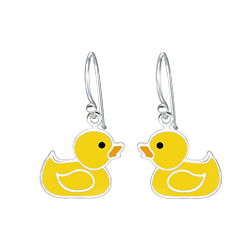 Wholesale Sterling Silver Duck Earrings - JD1821