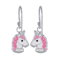 Wholesale Sterling Silver Unicorn Earrings - JD2945