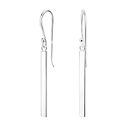 Wholesale Sterling Silver Bar Earrings - JD5193