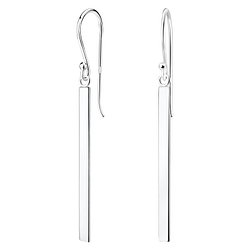 Wholesale Sterling Silver Bar Earrings - JD5196