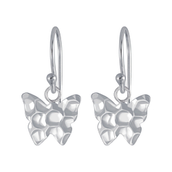 Wholesale Sterling Silver Butterfly Earrings - JD4393
