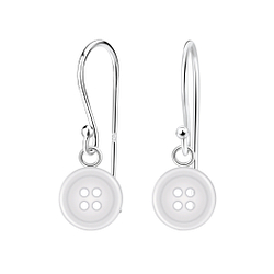 Wholesale Sterling Silver Button Earrings - JD5913