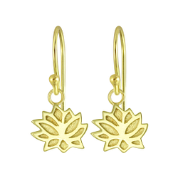 Wholesale Sterling Silver Lotus Flower Earrings - JD5101