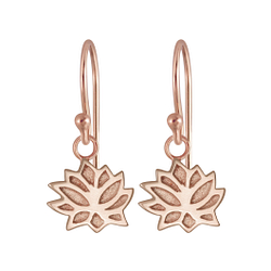 Wholesale Sterling Silver Lotus Flower Earrings - JD5093