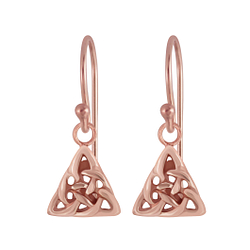 Wholesale Sterling Silver Celtic Triangle Earrings - JD4460