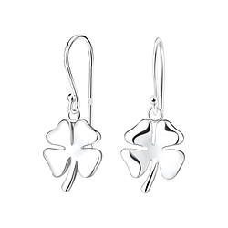 Wholesale Sterling Silver Clover Earrings - JD10661