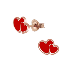 Wholesale Sterling Silver Heart Ear Studs - JD5876