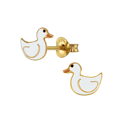 Wholesale Sterling Silver Duck Ear Studs - JD2718