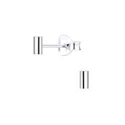 Wholesale Sterling Silver Bar Ear Studs - JD2671